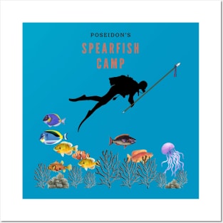 Poseidon's Spearfish Camp Posters and Art